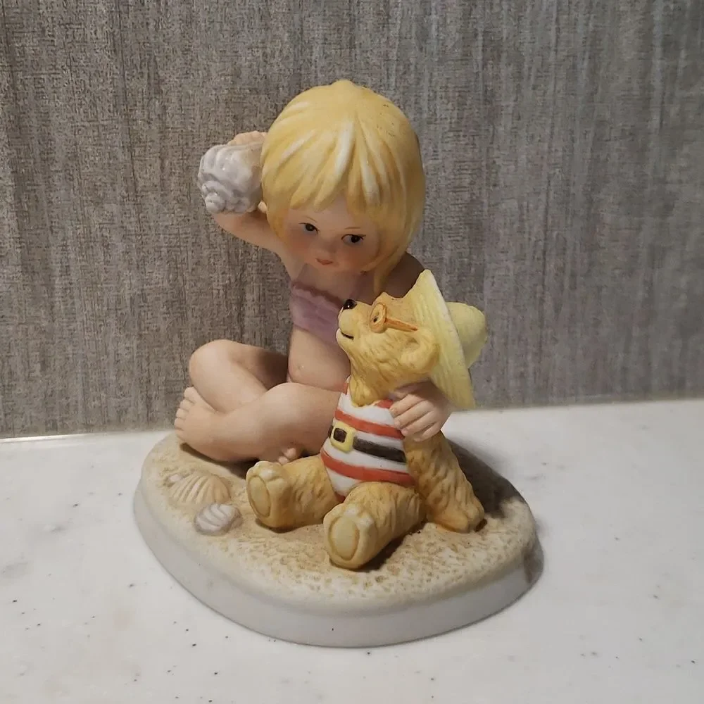 Vintage Lenox Teddy and Tiny Tots Porcelain Figurine 